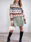 Vintage 80s Chunky Knit Sweater (Size L)