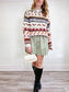 Vintage 80s Chunky Knit Sweater (Size L)