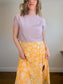 Melow Sustainable Cropped Shirt in Purple (Size XS/S)