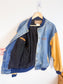 Vintage Denim Varsity Jacket (Size M/L)