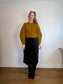 Grade & Gather "Michelle Vegan Suede Pencil Skirt in Black" NWT (Size L)