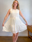 Banana Republic Tiered Mini Dress in White (Size L)