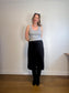 Grade & Gather "Michelle Vegan Suede Pencil Skirt in Black" NWT (Size L)