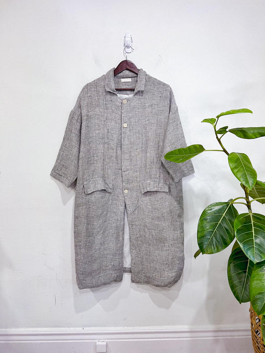 CP Shades Oversized Linen Jacket in Grey SOLD AS IS (Size S/M)