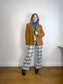 Wilfred Plaid Trousers in White/Brown/Blue (Size 10)