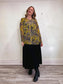 Wilfred Silk Sheer Blouse in Yellow/Grey/Blue Print SOLD AS IS (Size S/M)