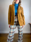 Oak + Fort Faux Suede Jacket in Camel NWT (Size M/L)