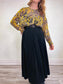 Wilfred Silk Sheer Blouse in Yellow/Grey/Blue Print SOLD AS IS (Size S/M)