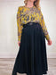 Wilfred Silk Sheer Blouse in Yellow/Grey/Blue Print SOLD AS IS (Size S/M)