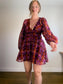 Anthropologie "Hutch Long-Sleeve Deep-V Romper in Check Print" NWT (Size M/L)