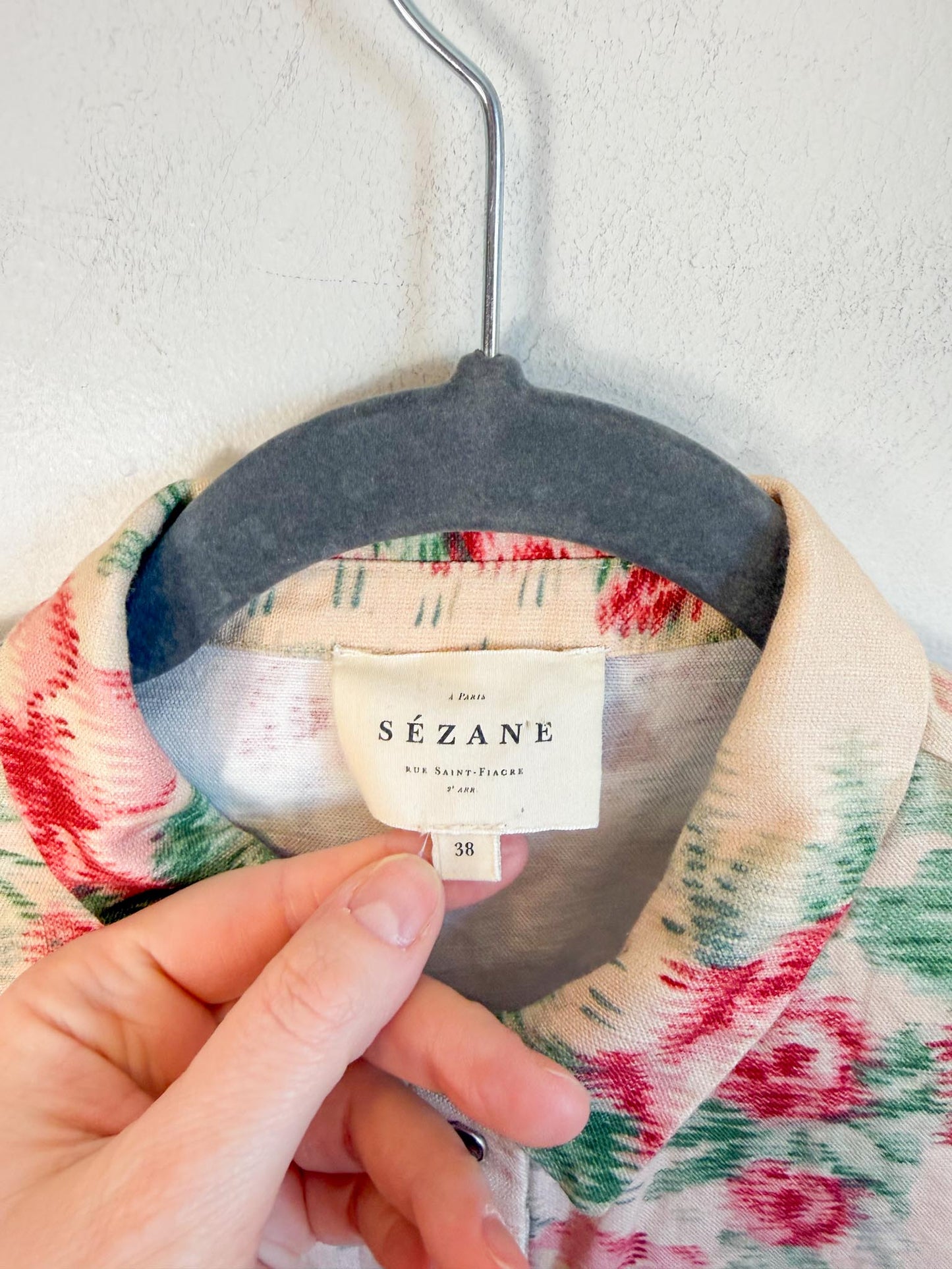 Sezane "Claudia Shirt in Antique Flowers" (Size M)