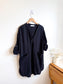 SEAFOLLY Cotton Gauze Beach Cover Up Dress in Black (Size L)