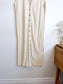 Vintage Neutral Textured Beach Cover Up (Size M)
