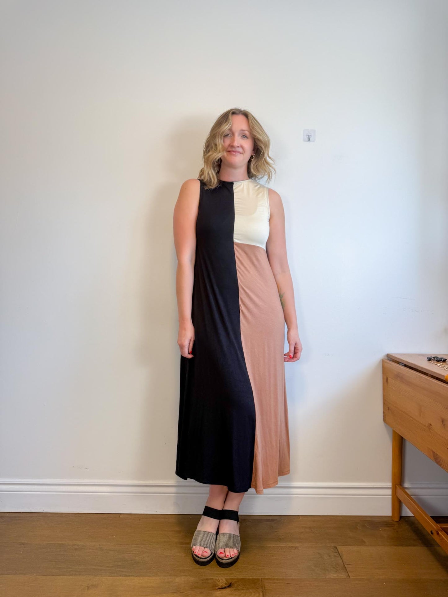 Rachel Pally Designer "Jessie Colorblock Jersey Flowing Maxi Dress" (Size S-L)