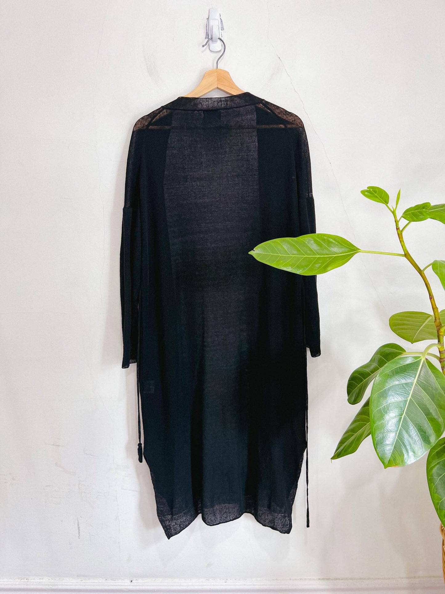 Club Monaco Black Long Lightweight Cardigan (Size XS - M)