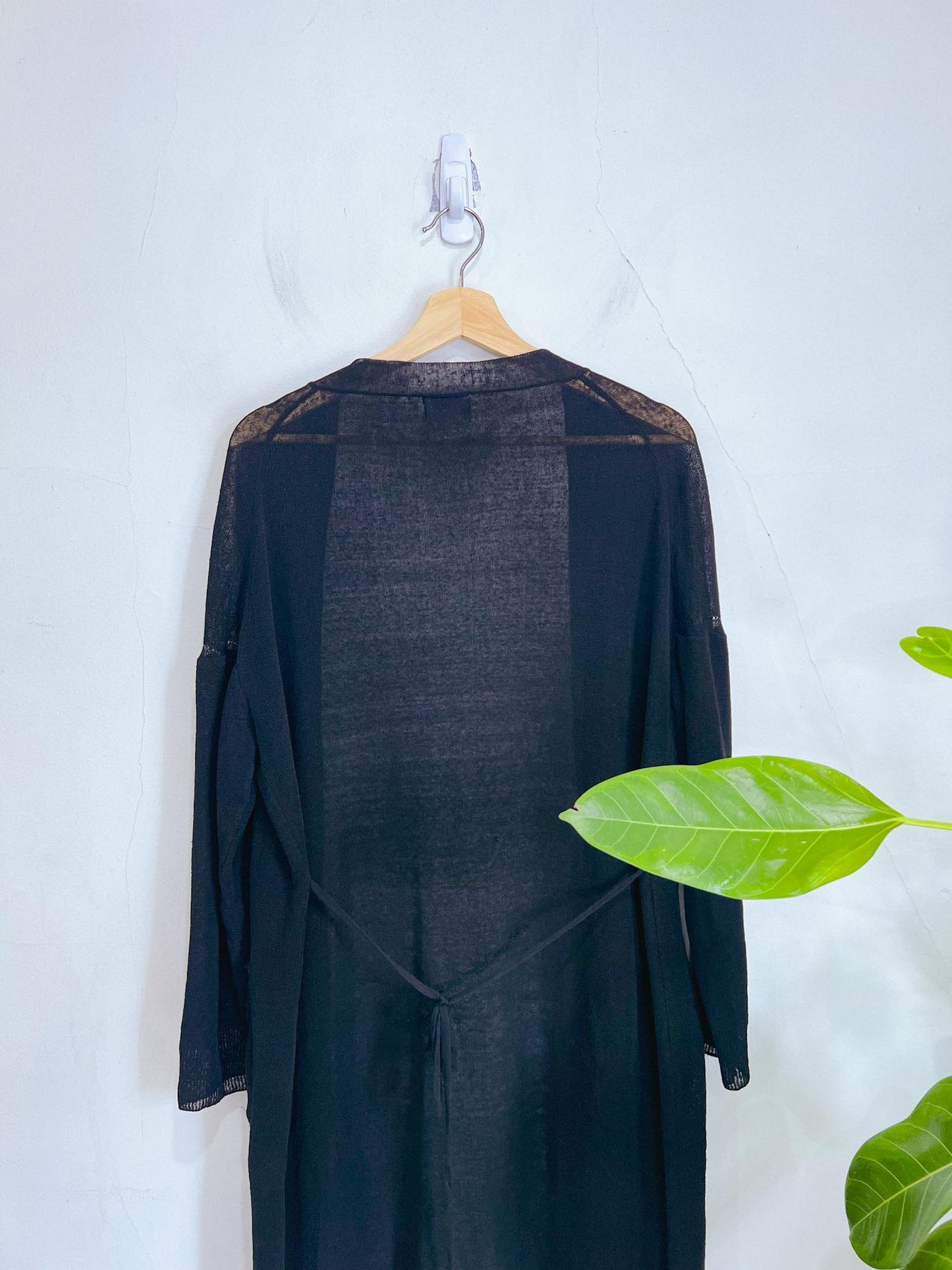 Club Monaco Black Long Lightweight Cardigan (Size XS - M)