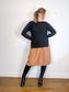 ANINE BING Designer "Fluffy Shoulder Wool Sweater in Black" (Size M)