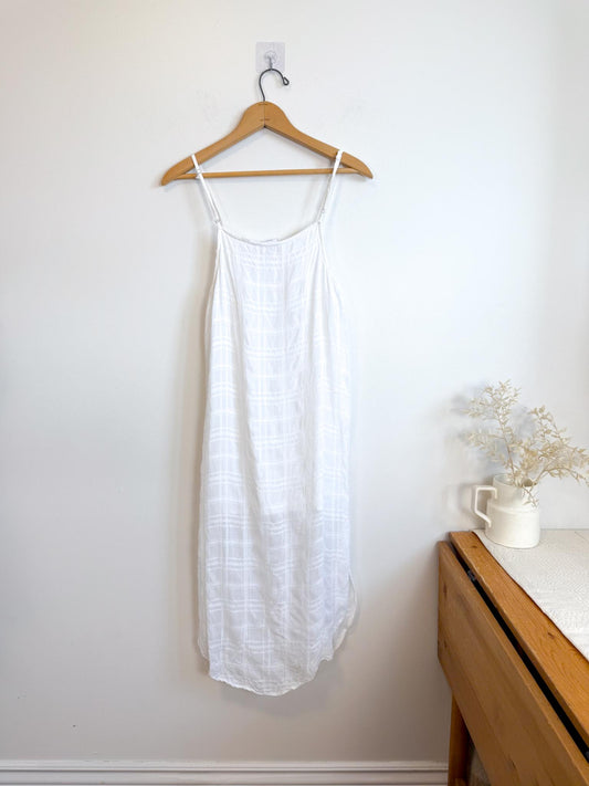 Onia Beach Cover up Dress in White Check (Size XS/S)
