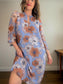 Wilfred "Molly Midi Dress in Blue / Pink Soft Iris" (Size M/L)