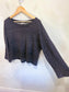 Eileen Fisher Wide Arm Crewneck in Heathered Dark Grey (Size S/M)