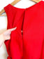 Banana Republic "Linen-Cotton Wide-Leg Cropped Jumpsuit in Red" (Size 14)
