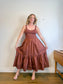 Tanya Taylor Designer "Josephina Dress in Brown" (Size L)