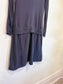 Marie Saint Pierre Long Sleeve Mini Dress in Grey (Size S/M)