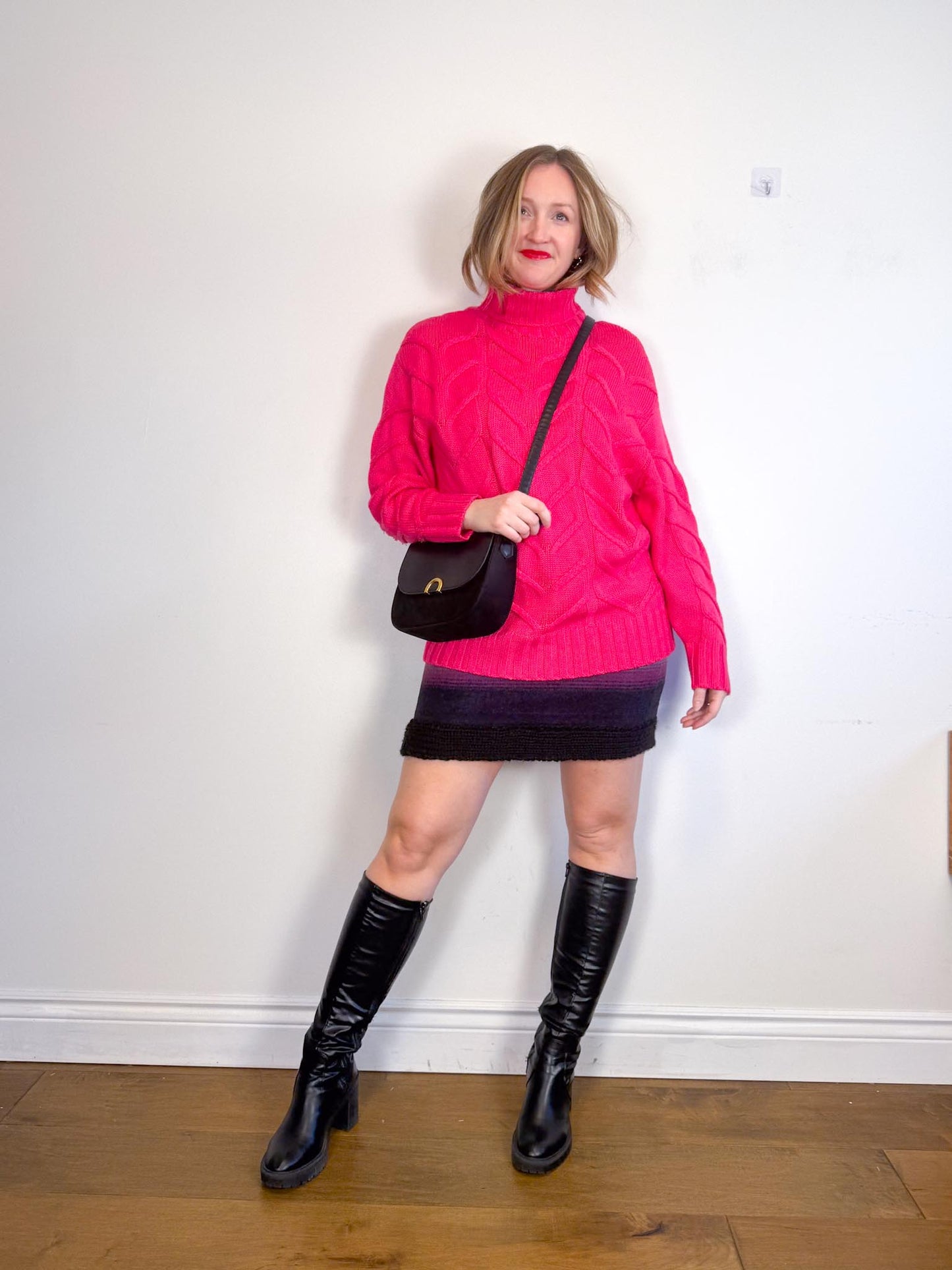 Promod Flannel Colourblock Sleeveless Dress (Size M)