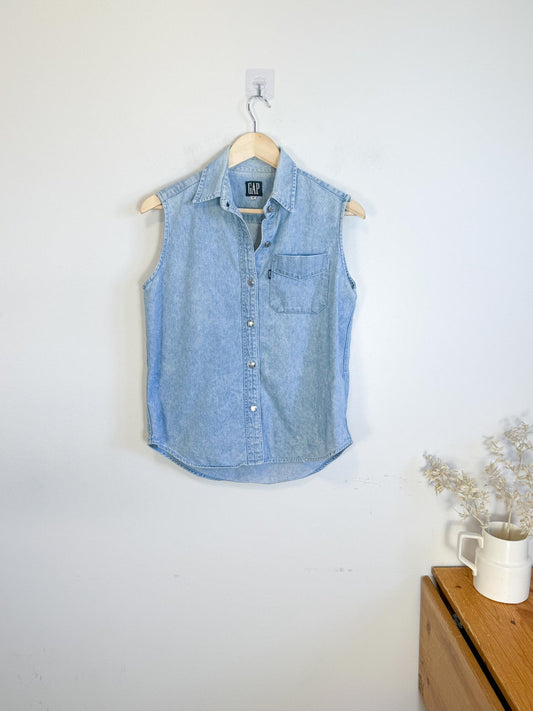 Vintage Gap Denim Sleeveless Top (Size M)