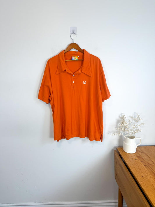 BIG BUD PRESS Slow Fashion Polo Shirt in Orange (Size 5XL)