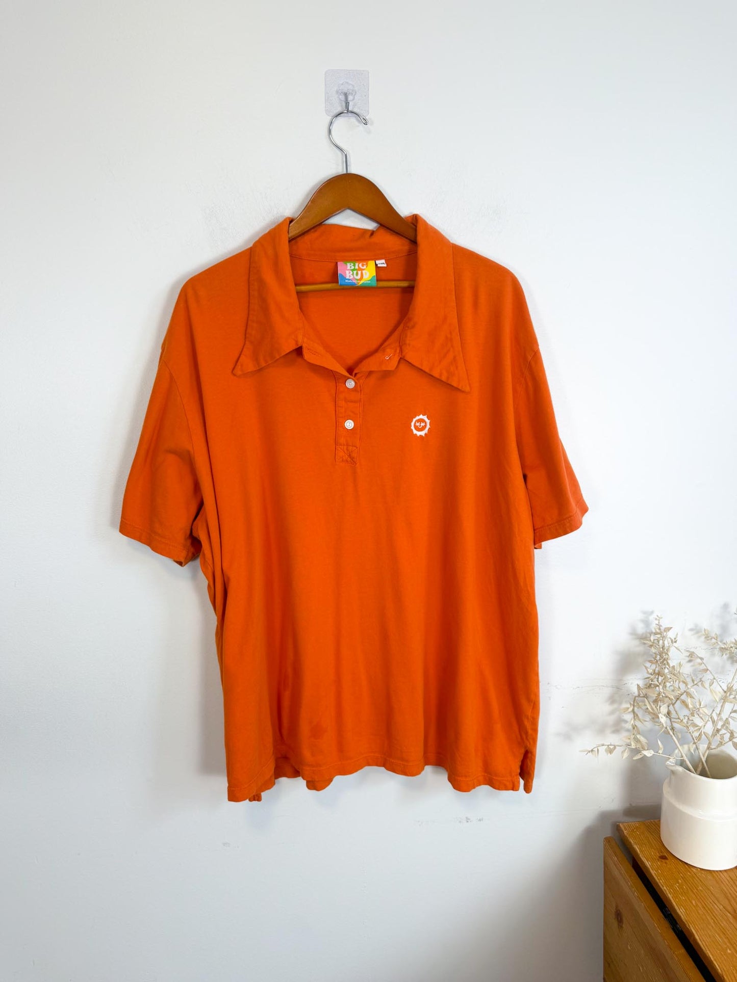 BIG BUD PRESS Slow Fashion Polo Shirt in Orange (Size 5XL)