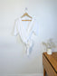 Simons Contemporaine Linen Wrap Top in White (Size M)