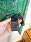 & Other Stories Sheer Top in Green Print (Size L)