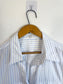 Babaton Striped Button Down in White/Blue (Size M)
