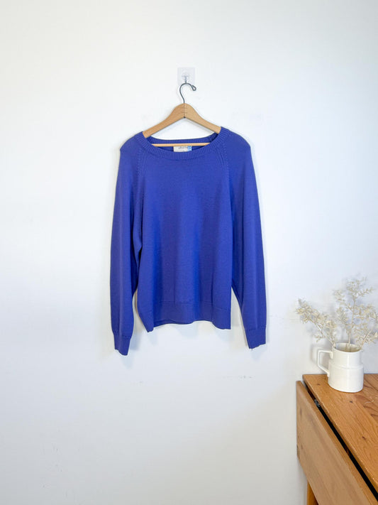 Wilfred Free Merino Wool Crewneck Sweater in Purple SOLD AS IS (Size M)