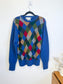 Vintage Dunhill Cashmere Sweater in Plaid SOLD AS IS (Size L)