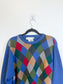 Vintage Dunhill Cashmere Sweater in Plaid SOLD AS IS (Size L)