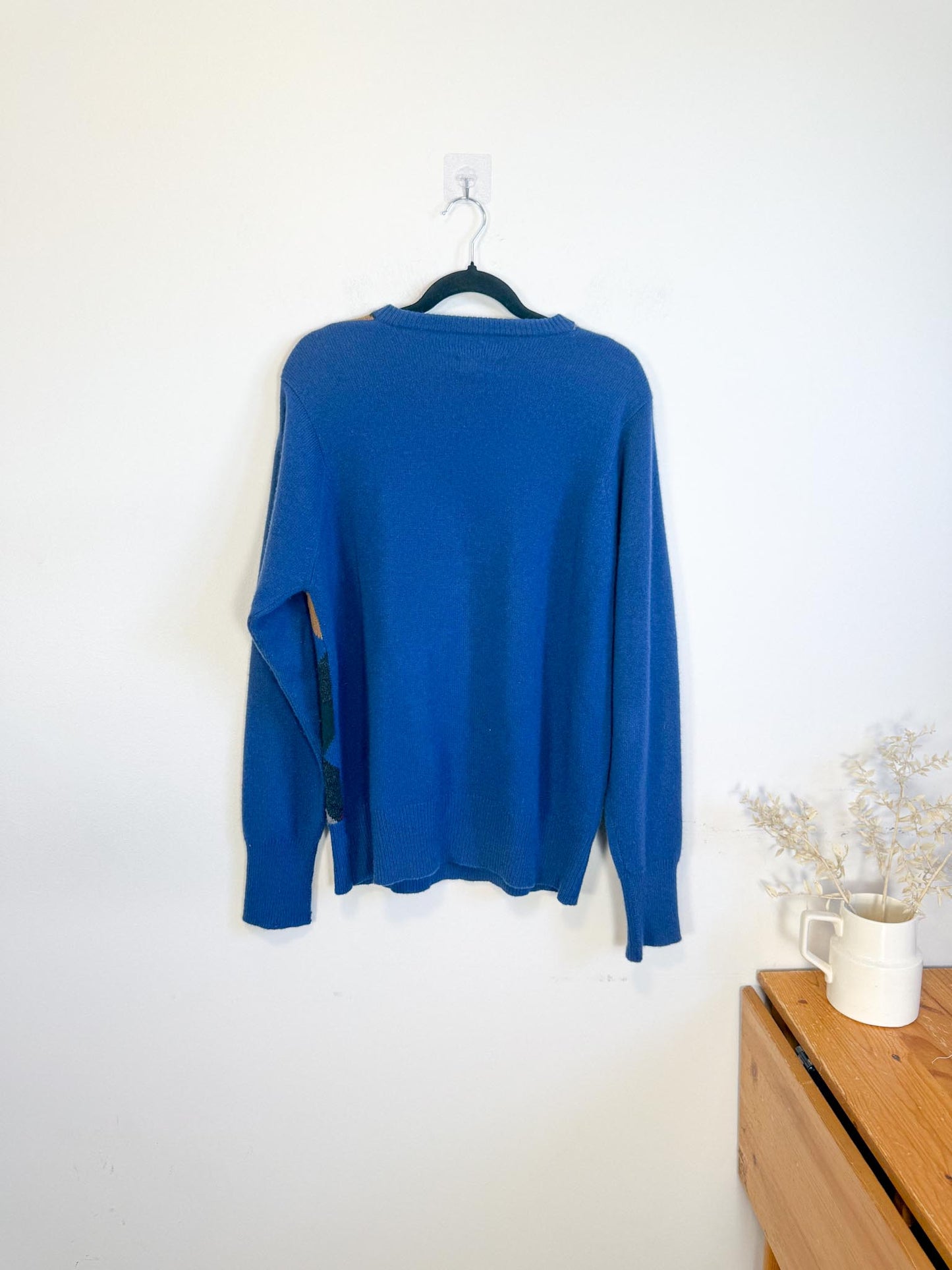 Vintage Dunhill Cashmere Sweater in Plaid SOLD AS IS (Size L)