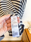 ALLSAINTS "Striped Oversized Casso Sweater in White/Black Stripe" (Size XL)