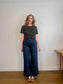 Sisley Organic Cotton Wide Leg Denim in Dark Wash (Size 31)