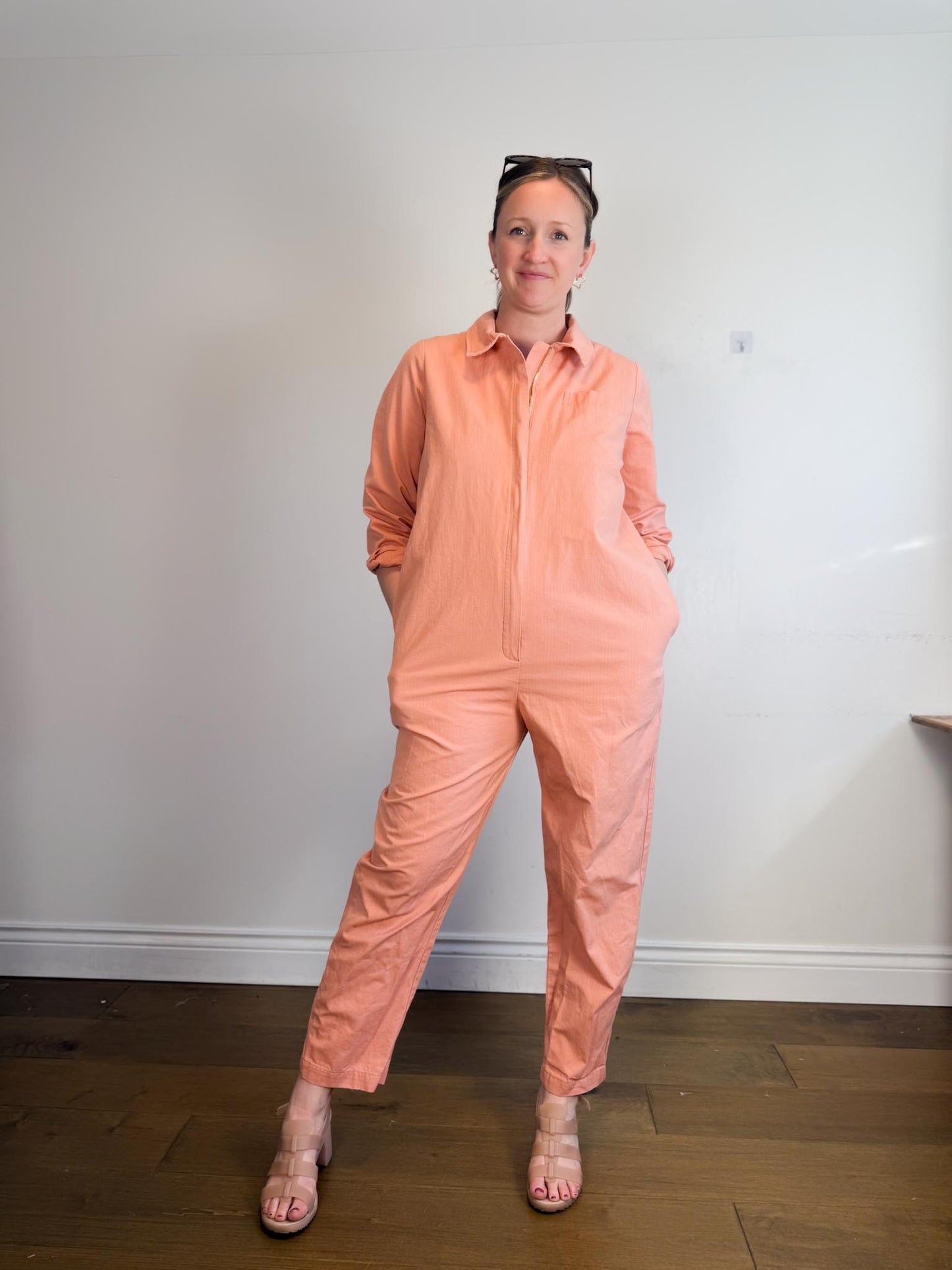 RED SKY Slow Fashion Boiler Suit in Pink (Size L)