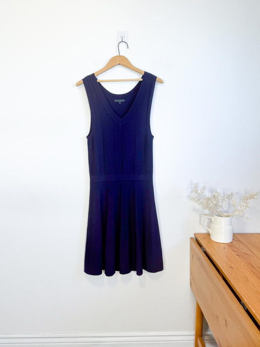 Ca Va De Soi Sustainable Knit "Margot Dress in Dark Plum" (Size M/L)