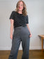 Babaton High Rise Trousers in Grey (Size 16)