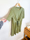 Lululemon Wrap Style T-Shirt Dress in Green (Size L)