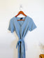 HATCH "The Noelle Jumpsuit in Robin Blue" (Size S)