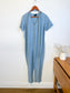 HATCH "The Noelle Jumpsuit in Robin Blue" (Size S)