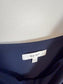 REISS Satin Camisole in Navy (Size 10)