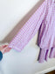 ARKET "Gingham Seersucker Pyjama Two Piece Set in Lilac" SOLD AS IS (Size S)
