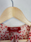 Max Mara Floral Sheer Blouse with Neck Tie in Red/White (Size L)