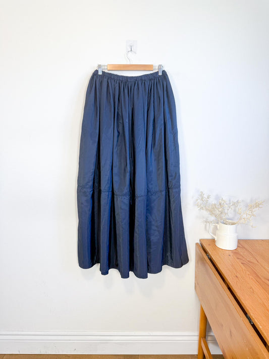 Full Maxi Skirt in Navy (Size L)